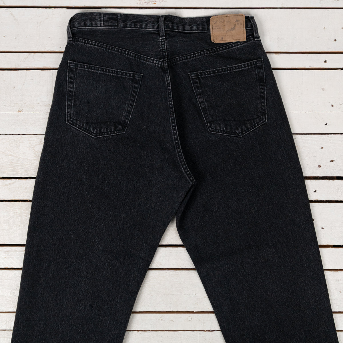 101 Dad's Fit Denim Pants Black Stone