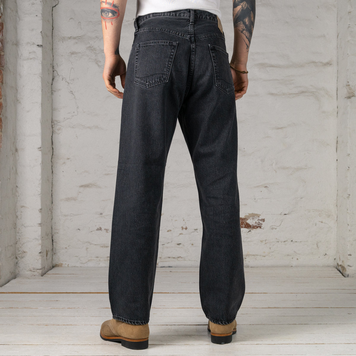 101 Dad's Fit Denim Pants Black Stone