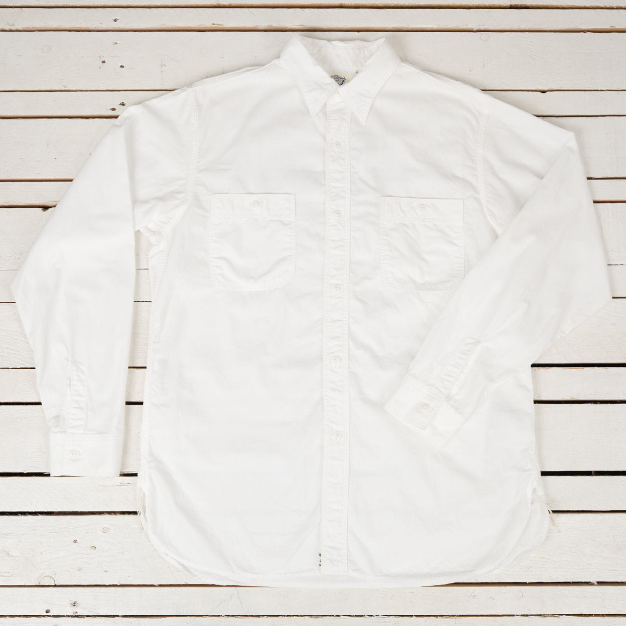 Chambray Work Shirt White