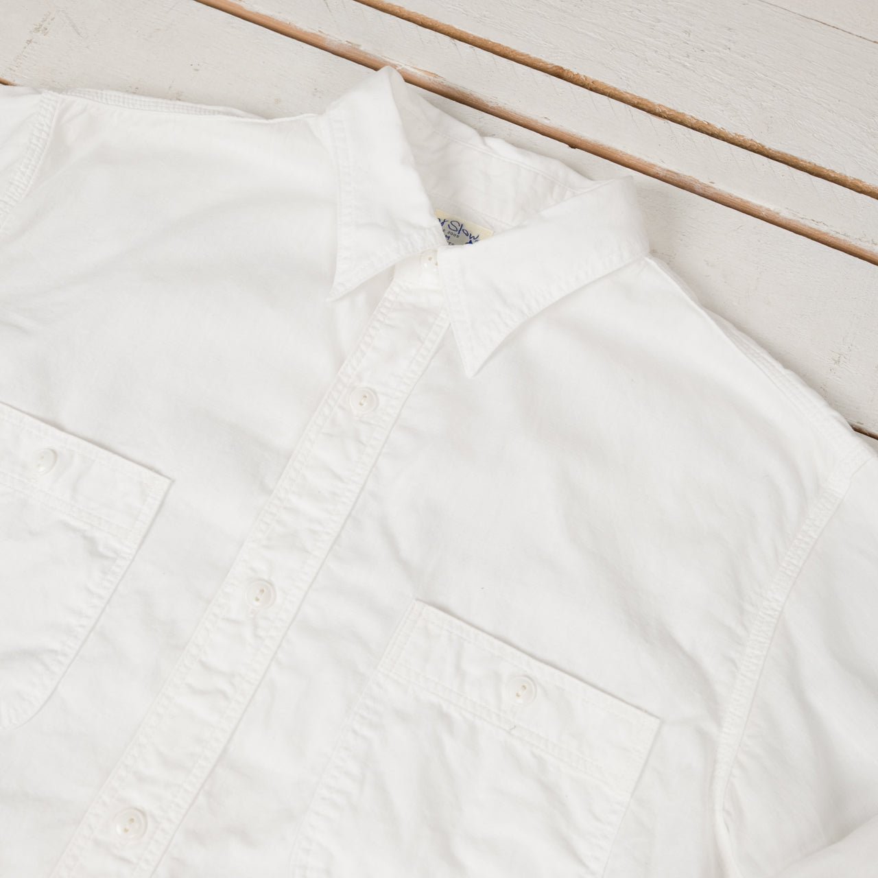Chambray Work Shirt White