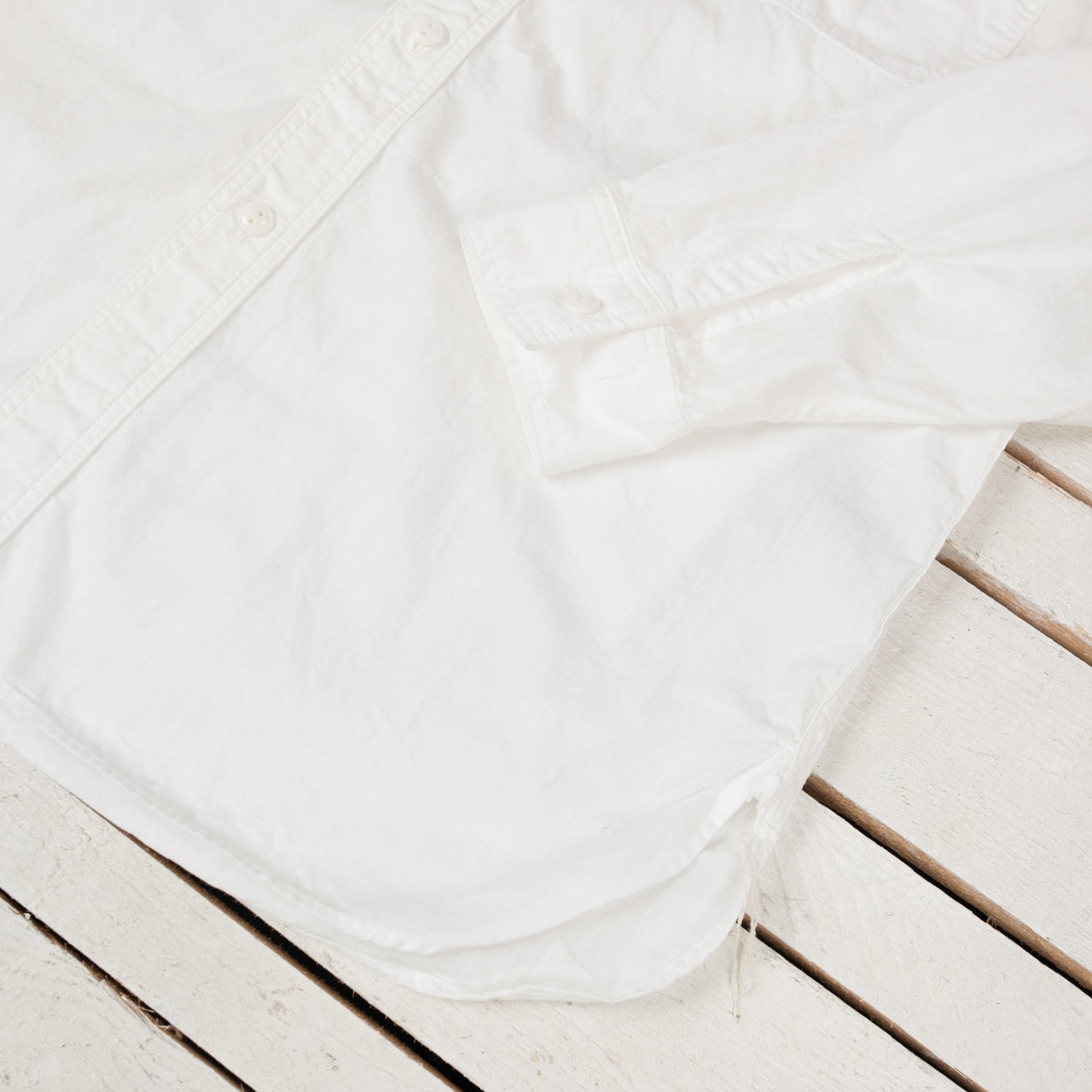 Chambray Work Shirt White