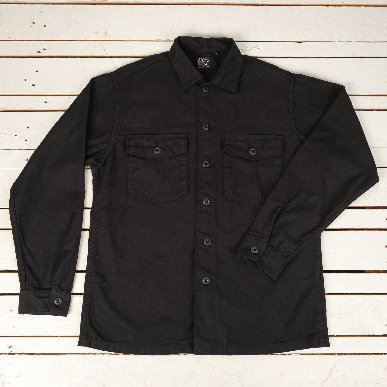 Chemise militaire US "Fatigue" noire