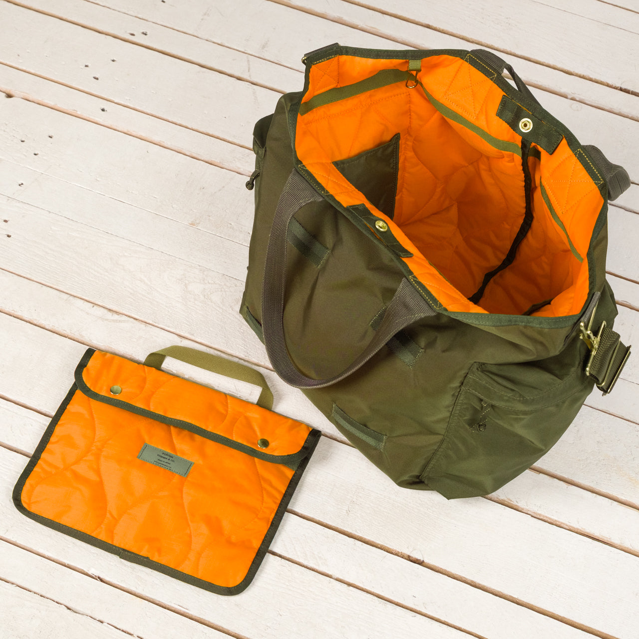 Force 2Way Tote Bag Oliv
