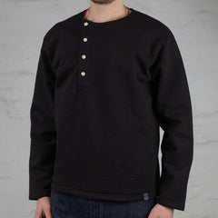 Henley Sweatshirt Black