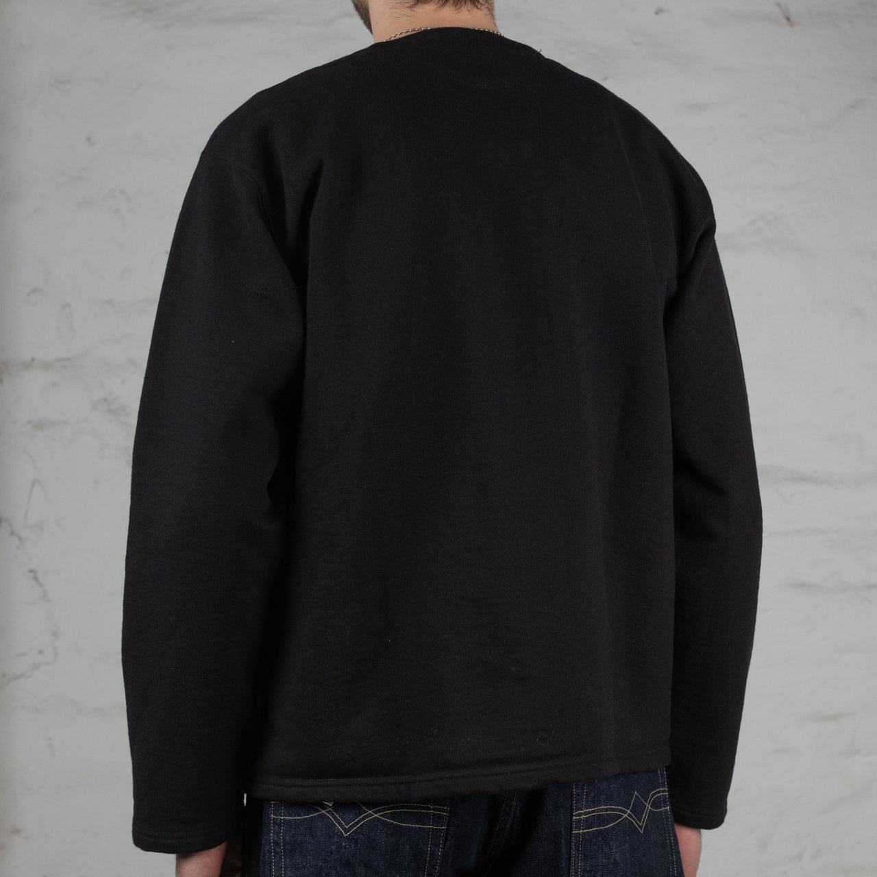 Henley Sweatshirt Black