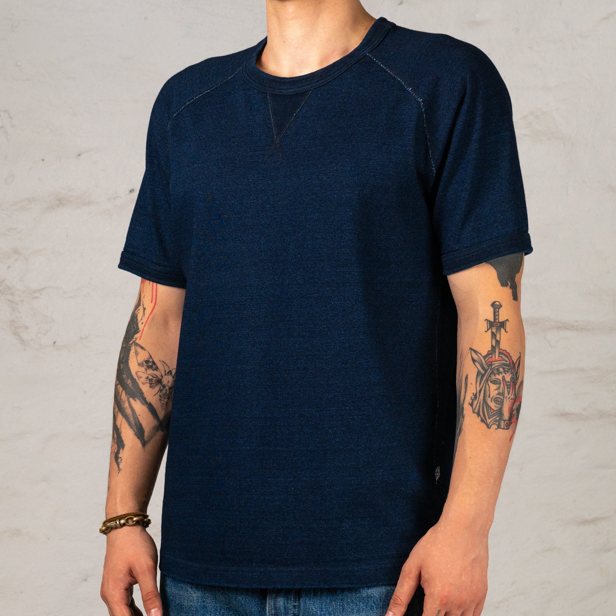 Super Heavyweight Jersey Raglan T-Shirt Indigo