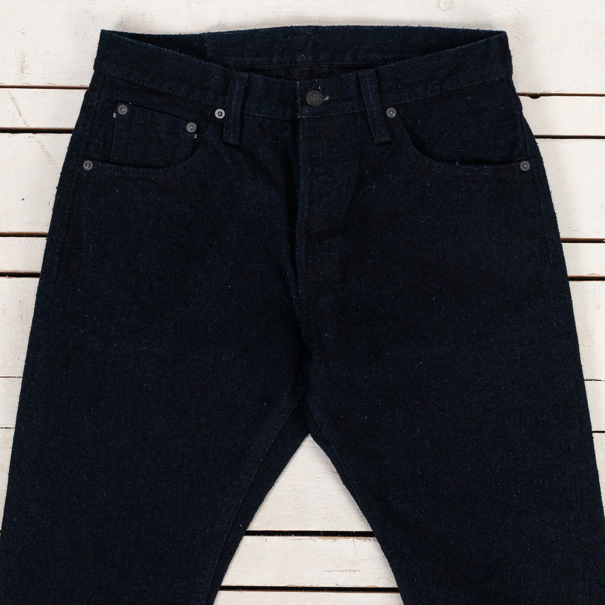 DNP-019-IDS 16 oz. Double Nep Relaxed Tapered Indigo x Sumi