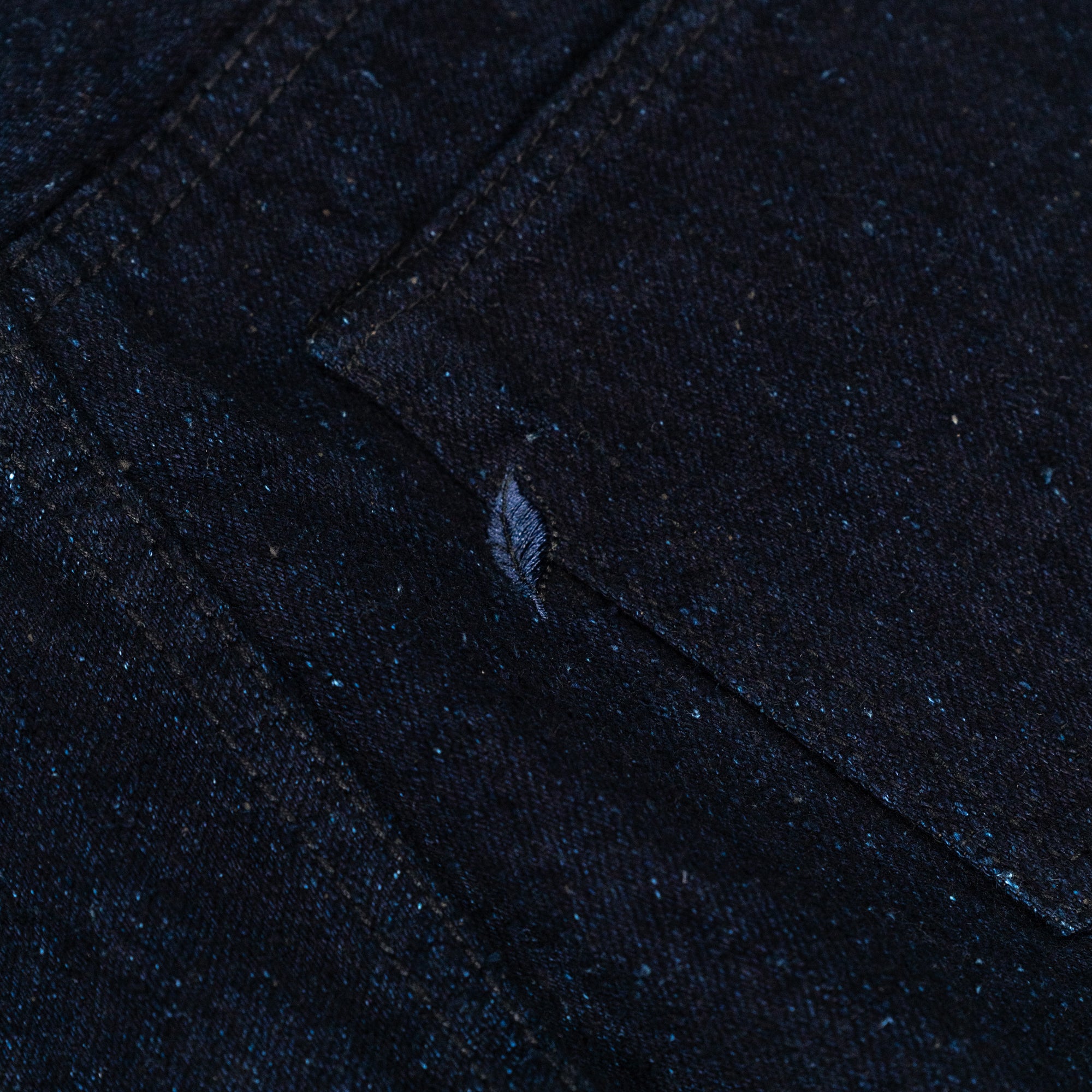 DNP-019-IDS 16 oz. Double Nep Relaxed Tapered Indigo x Sumi