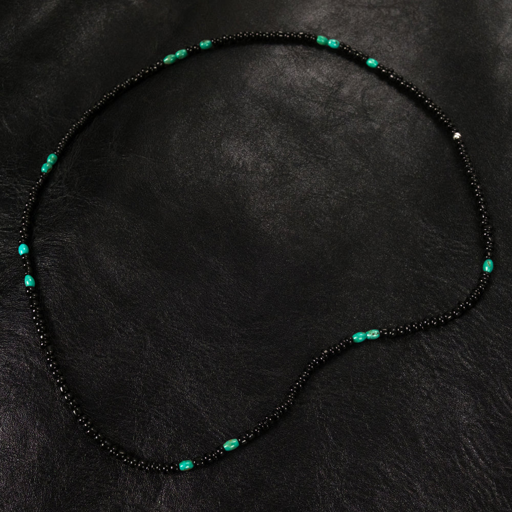 Black & Turquoise Bead Necklace