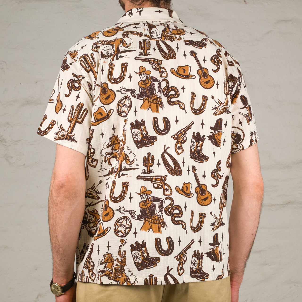 Star of Hollywood x Vince Ray Dobby Cotton Open Shirt "The Westener"