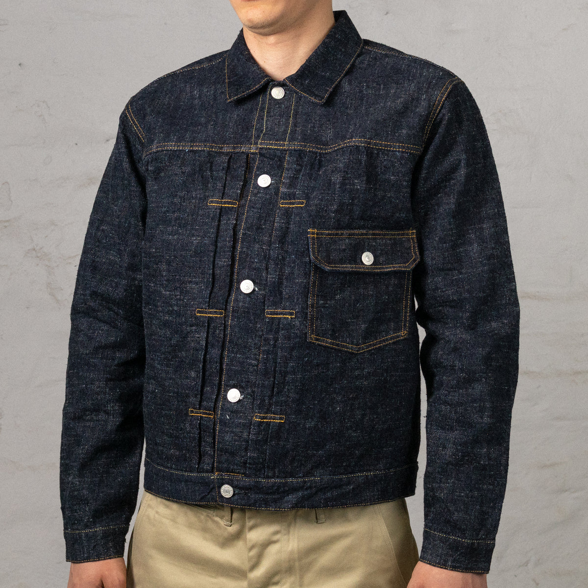 SD-4101 GL3 15 oz. Selvedge Type I Denim Jacket Indigo