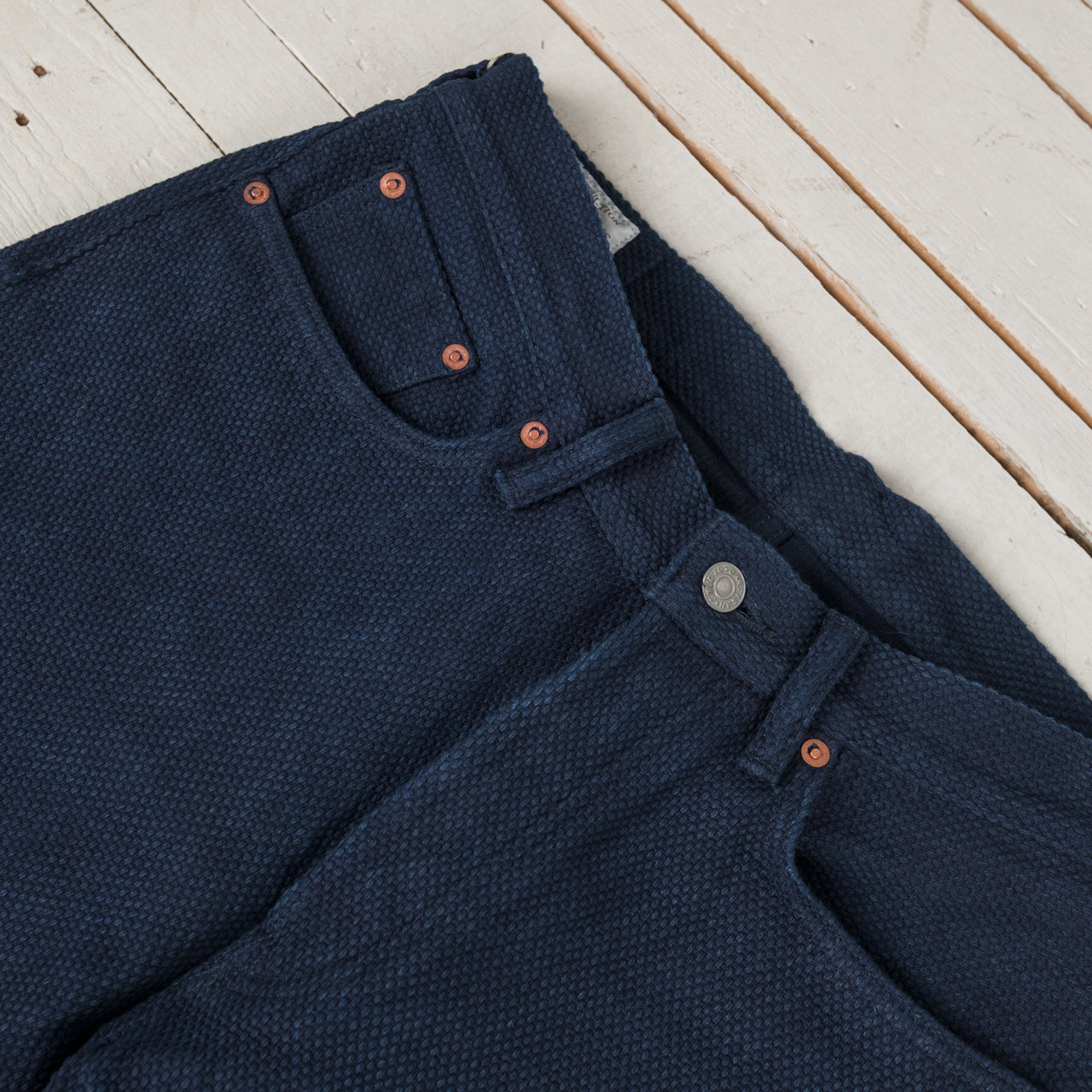 Sashiko Denim Jeans Indigo
