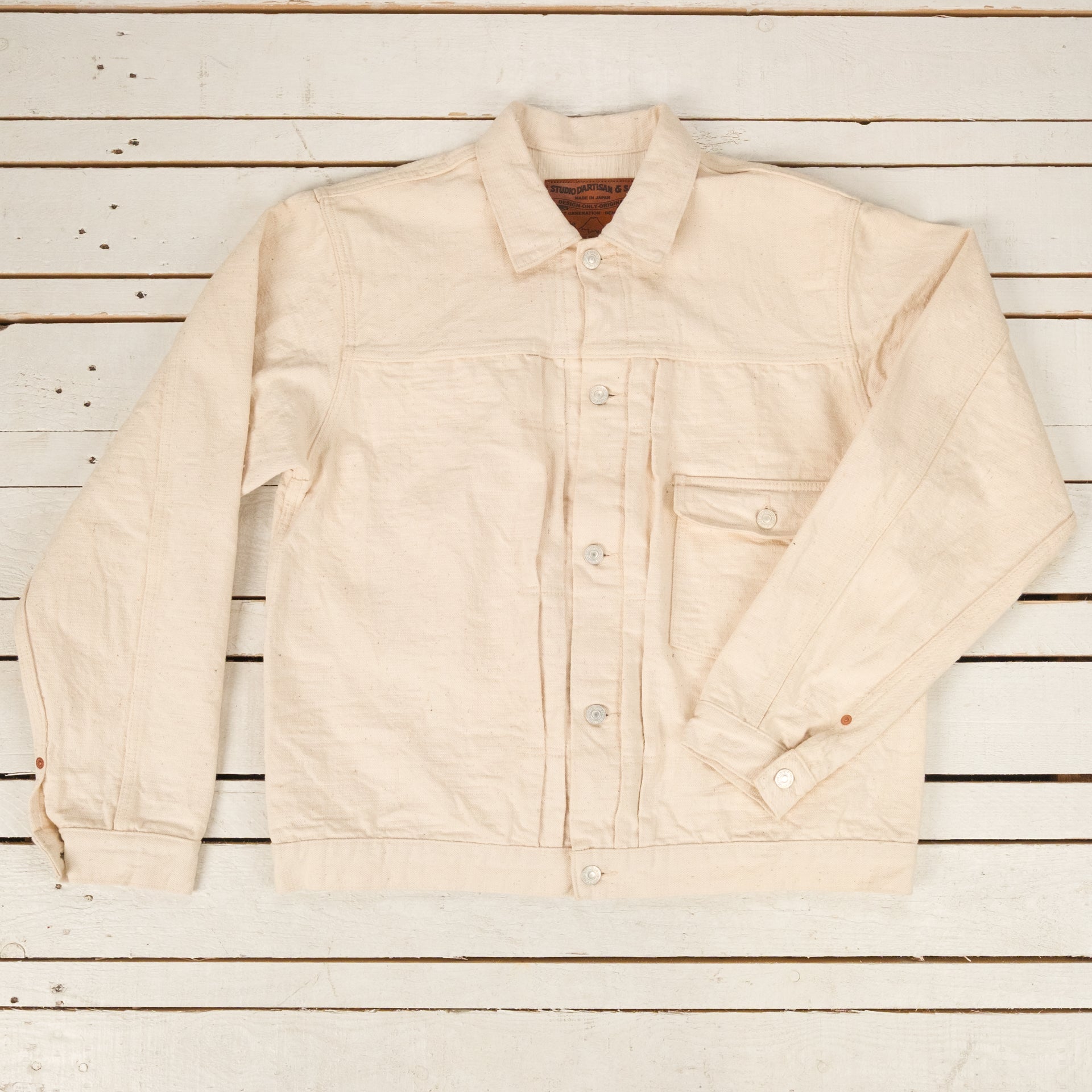 GL3 15 oz. Selvedge Type I Denim Jacket Ecru