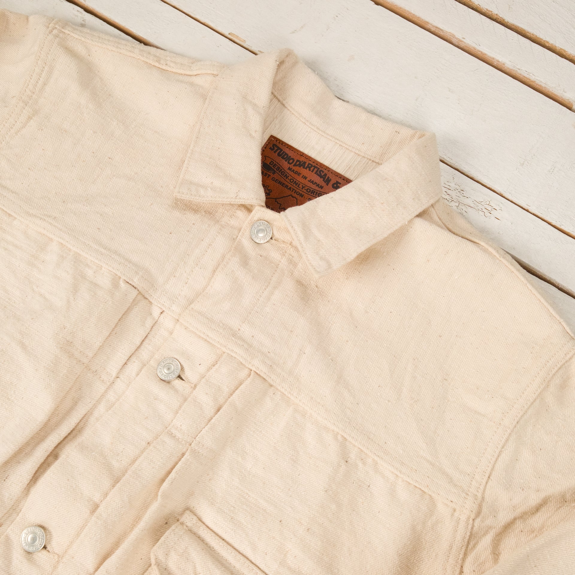 GL3 15 oz. Selvedge Type I Denim Jacket Ecru