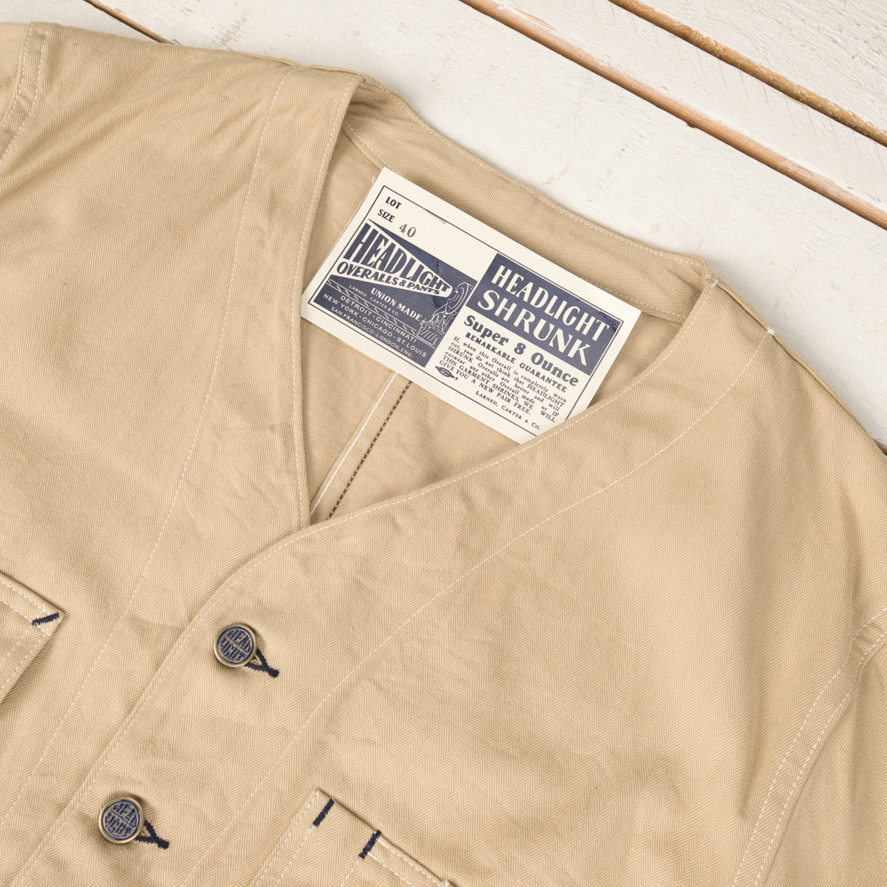 Gilet de travail Headlight 10 oz aléatoire en HBT