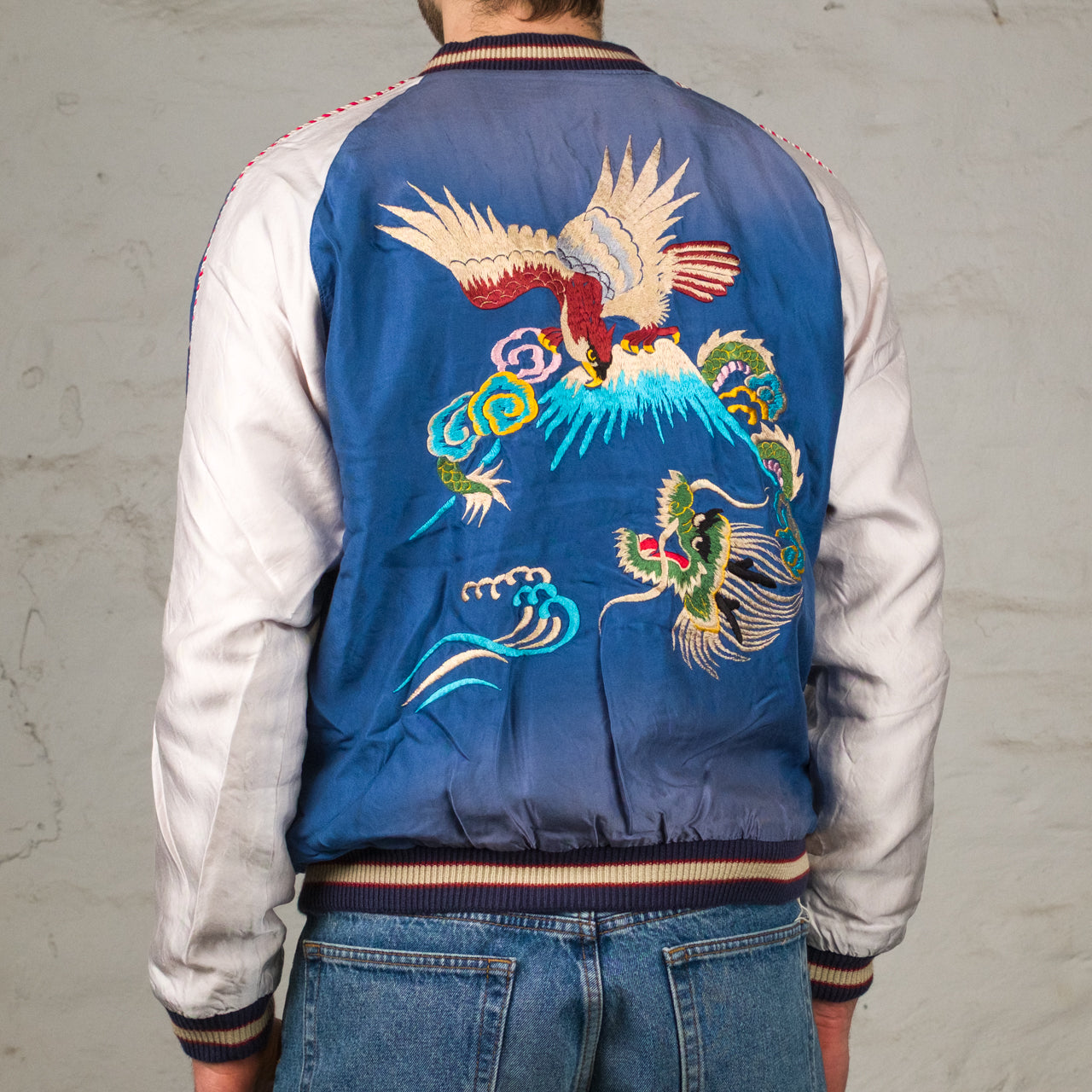 Early 1950s Souvenir Jacket "EAGLE & DRAGON" × "JAPAN MAP" (AGING MODEL)