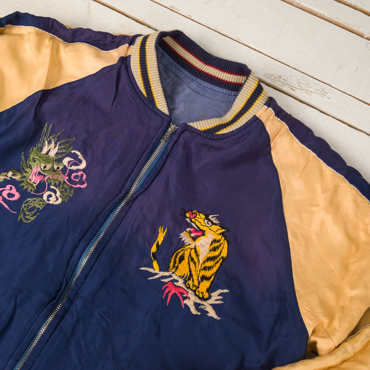 Early 1950s Souvenir Jacket "EAGLE & DRAGON" × "JAPAN MAP" (AGING MODEL)