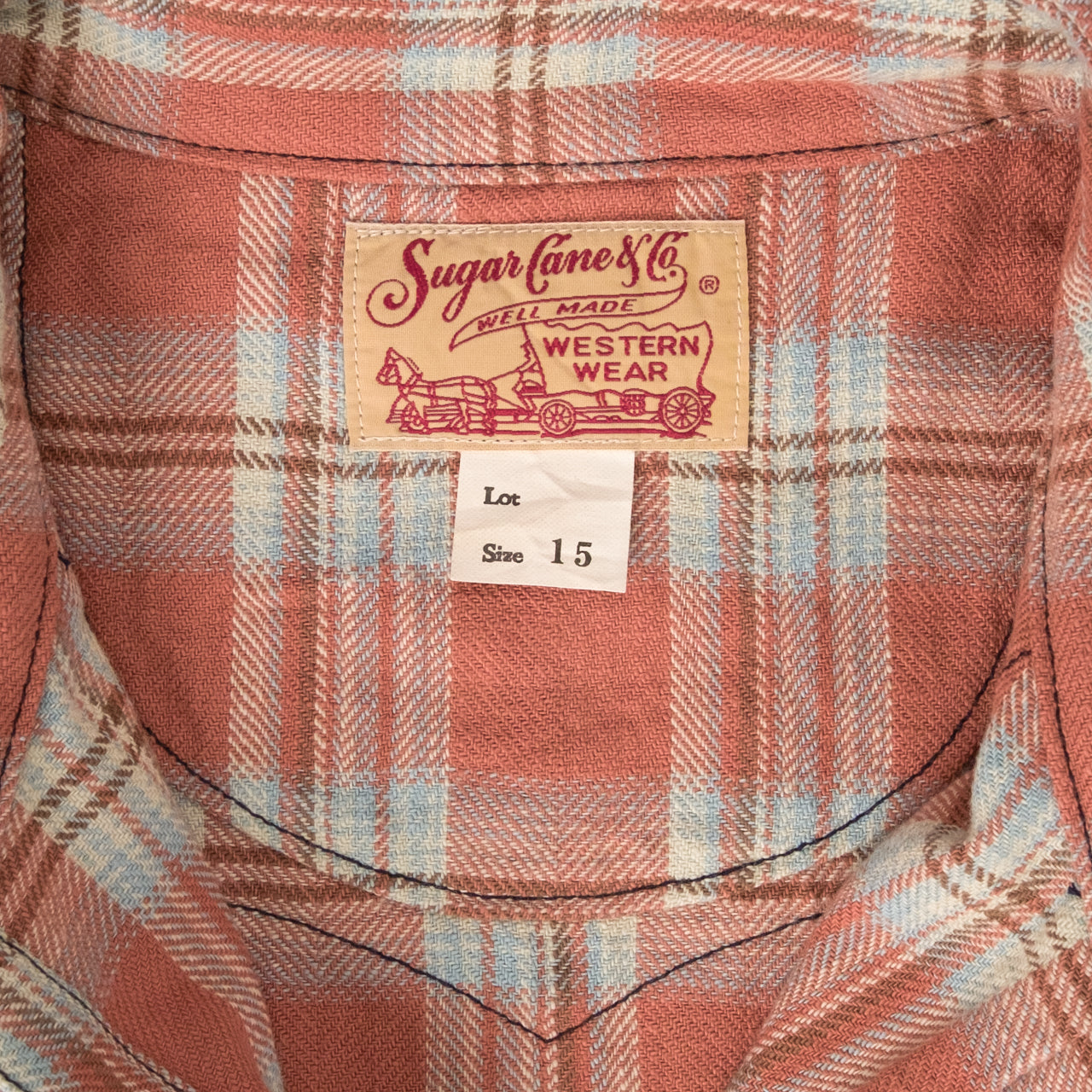 Chemise Western à Carreaux en Chevron pour Lave-linge Rouge