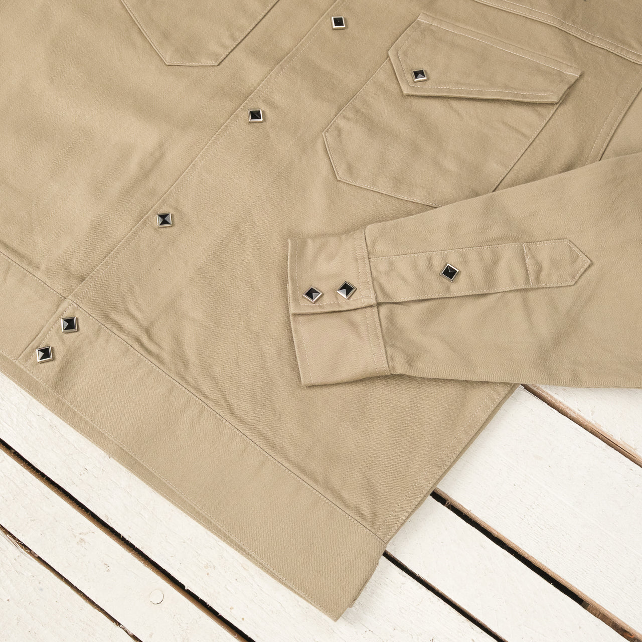 Native American 10.5 oz. Satin Western Jacket Beige