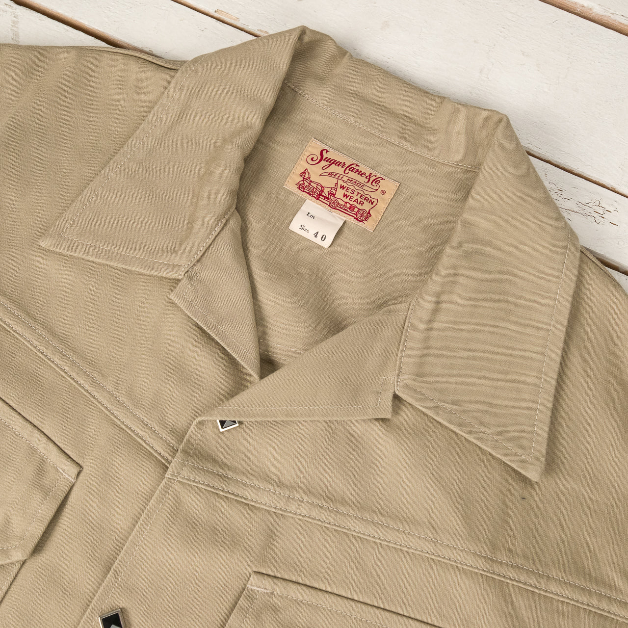 Native American 10.5 oz. Satin Western Jacket Beige