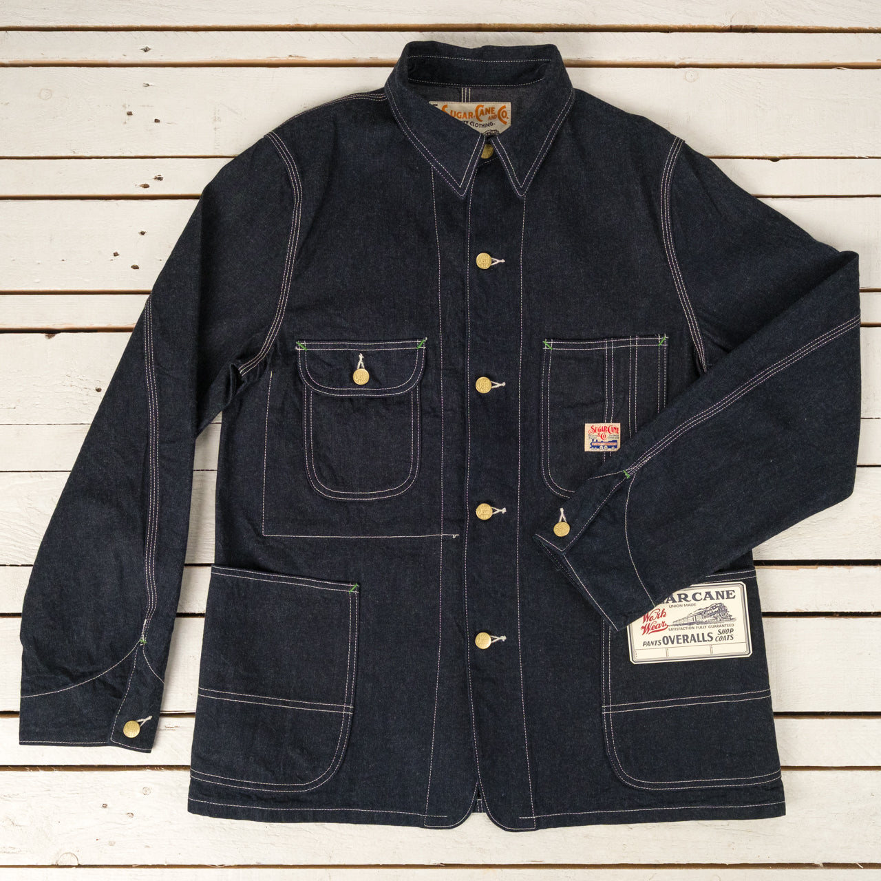 Veste de travail en jean bleu 11 oz.