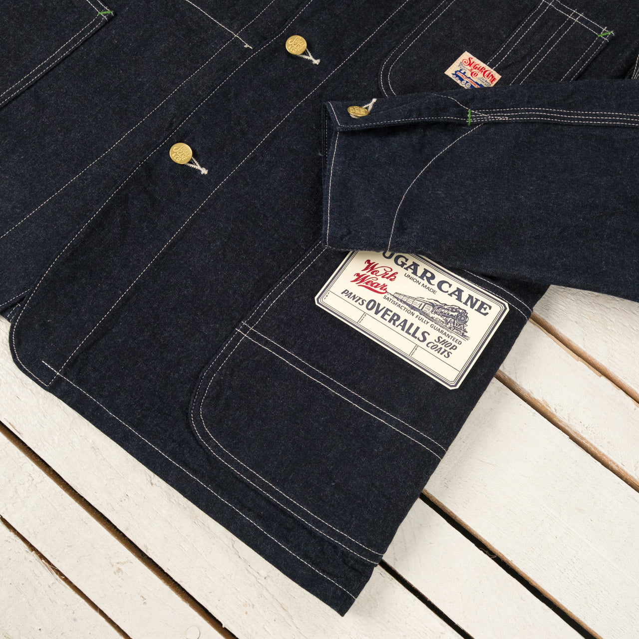 Veste de travail en jean bleu 11 oz.