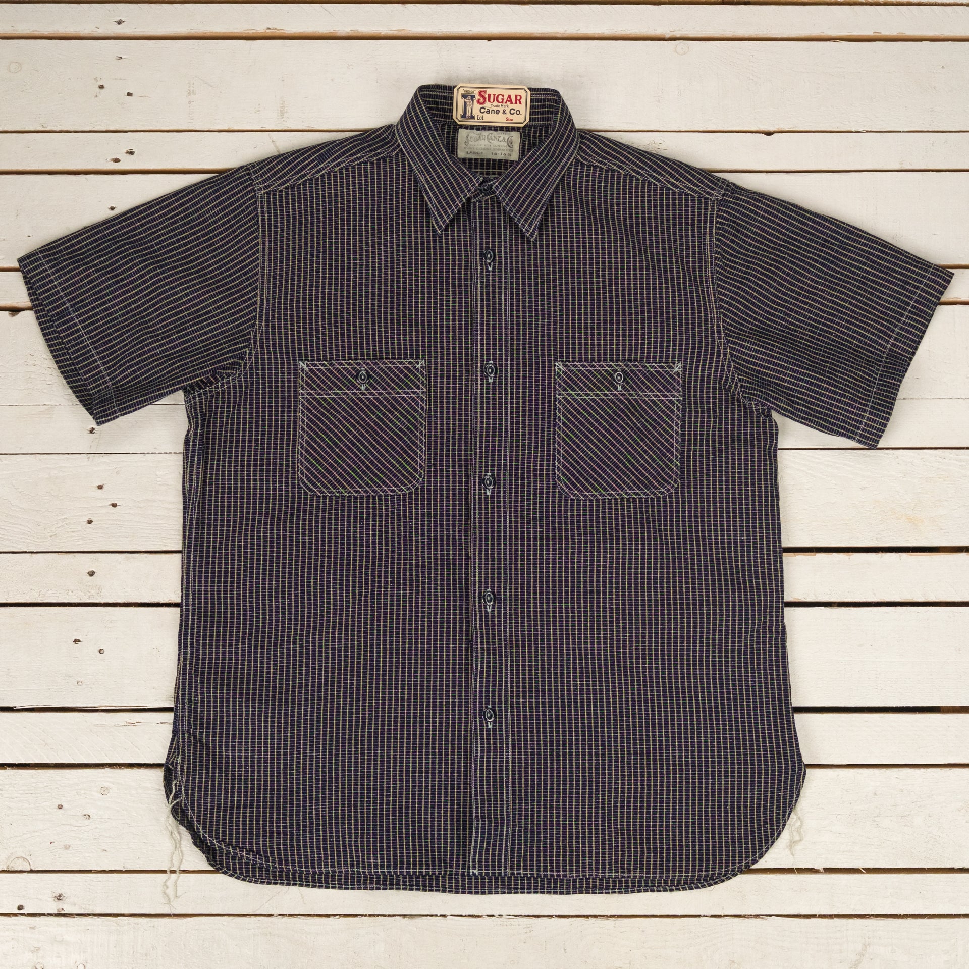 5,25 oz. Indigo Plaid Work Shirt