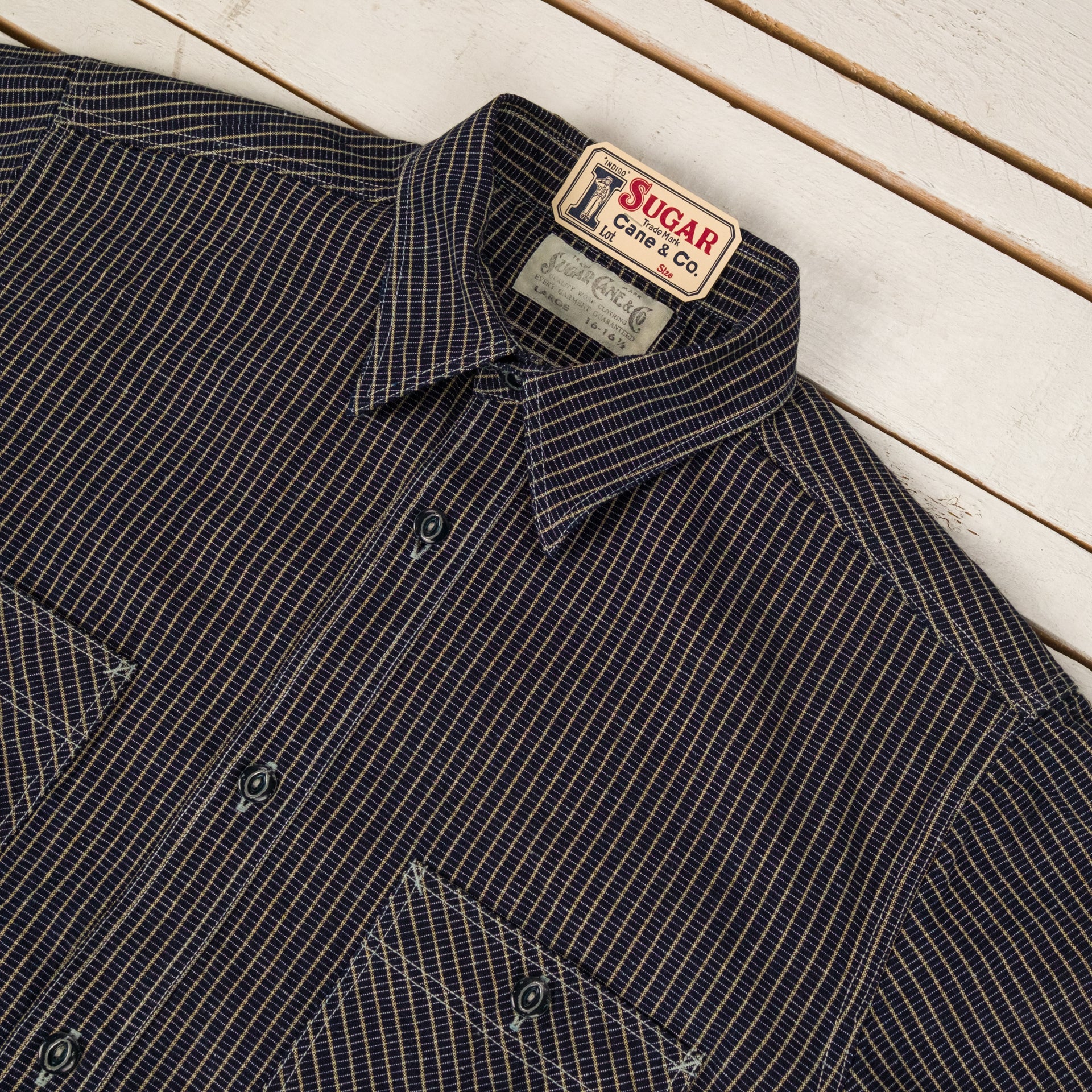 5,25 oz. Indigo Plaid Work Shirt