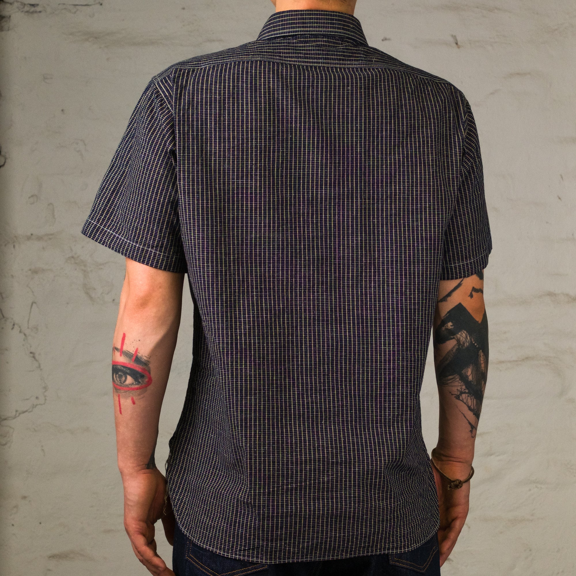5,25 oz. Indigo Plaid Work Shirt