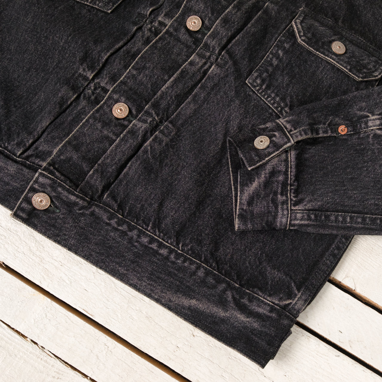 14,25 oz. Black Denim Type II Jacket 1953 Aged Black