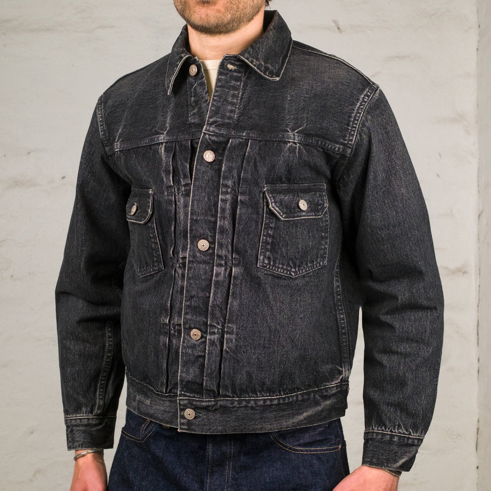 14,25 oz. Black Denim Type II Jacket 1953 Aged Black