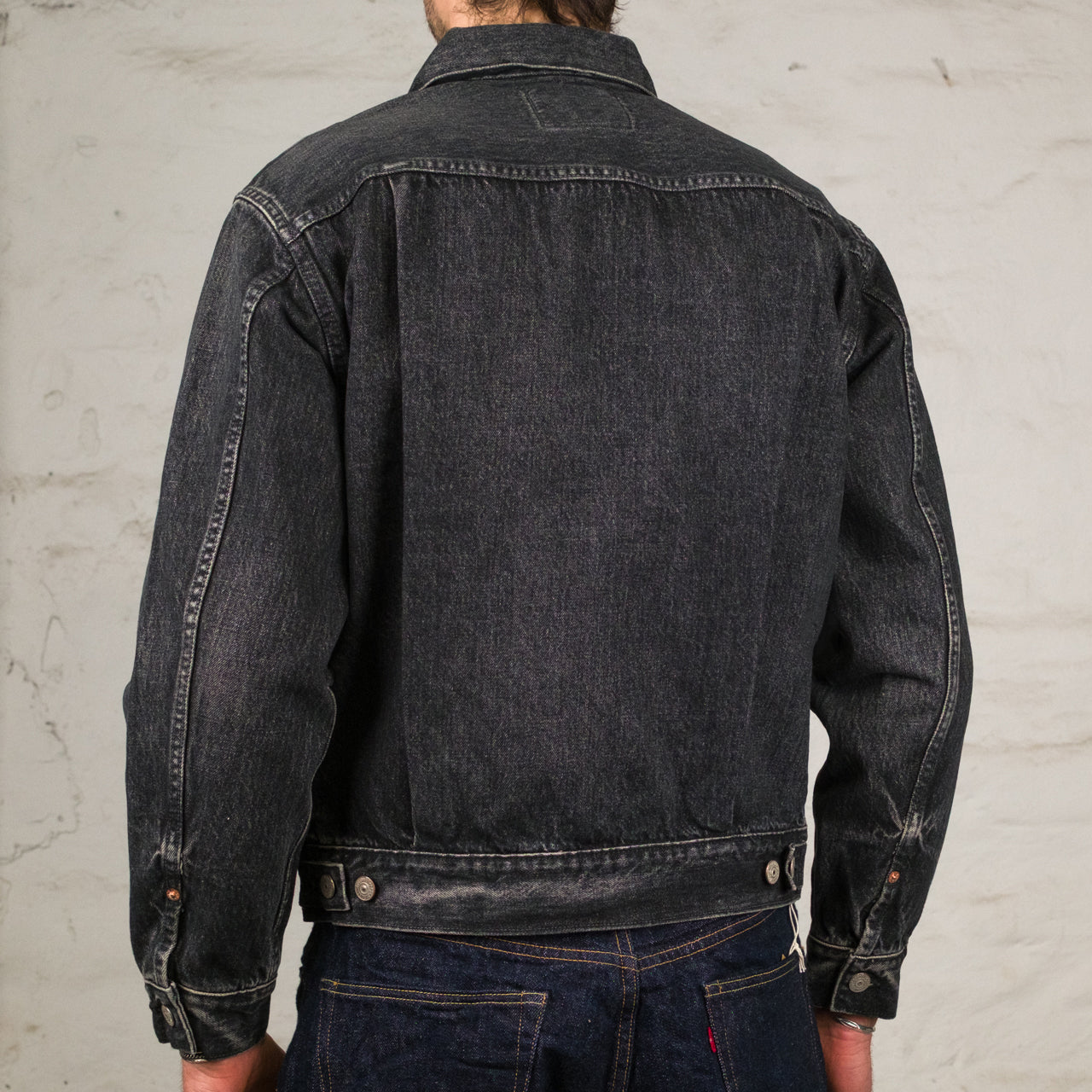14,25 oz. Black Denim Type II Jacket 1953 Aged Black