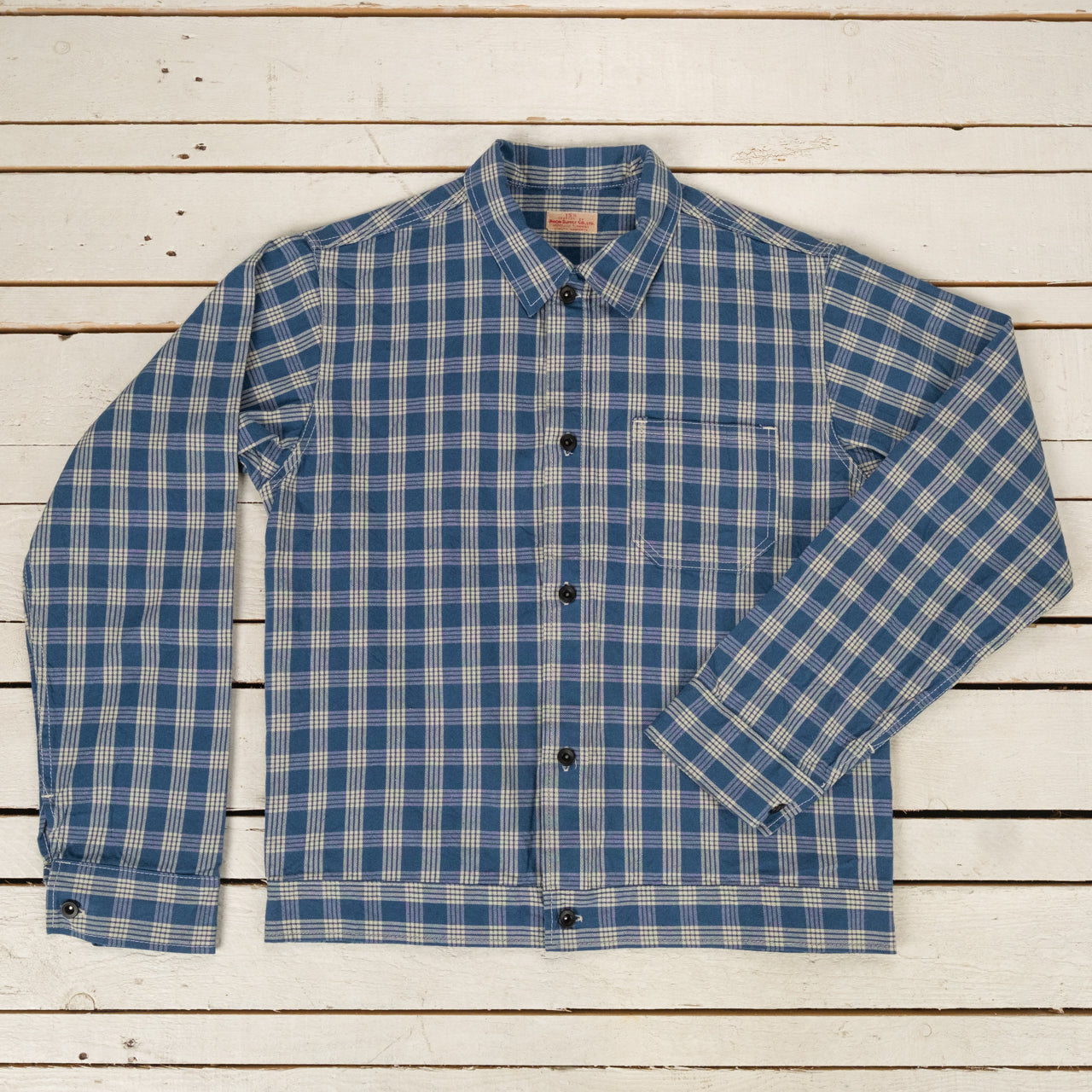 J*e様 UNION SUPPLY PALAKA CHECK SHIRT BLO Union Supply Palaka Check Shirt Blouse