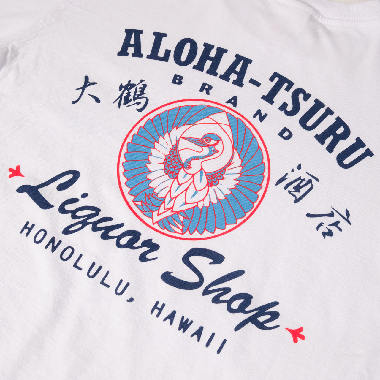T-shirt "Aloha-Tsuru" blanc