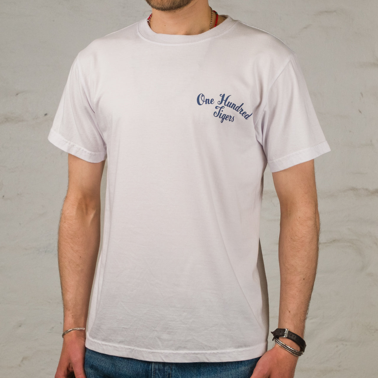 "One Hundred Tigers" T-Shirt Weiß