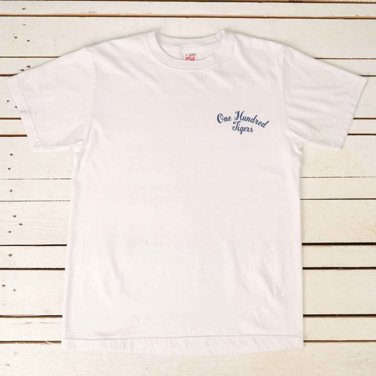 "One Hundred Tigers" T-Shirt Weiß