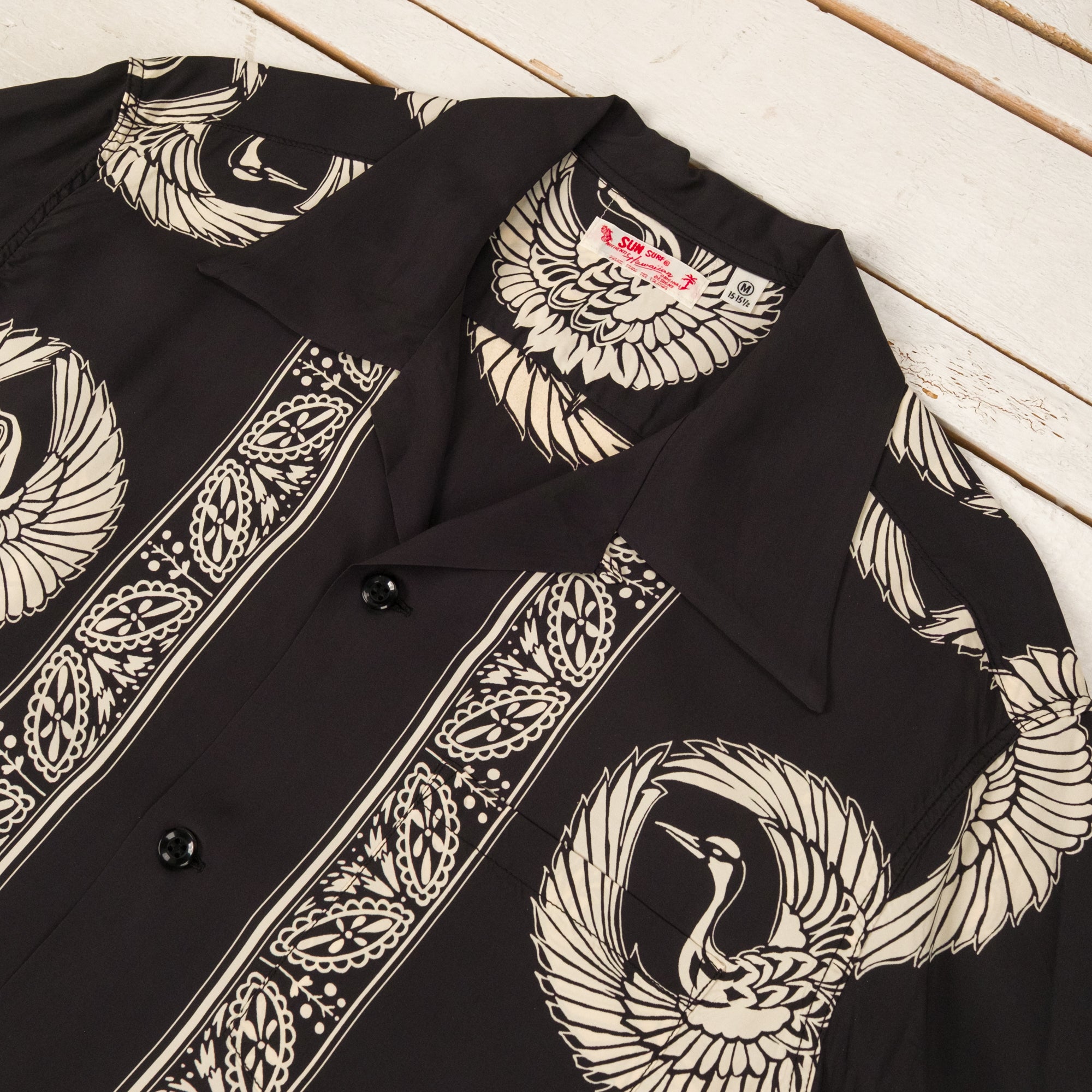 "Oriental Border" Hawaiihemd Schwarz