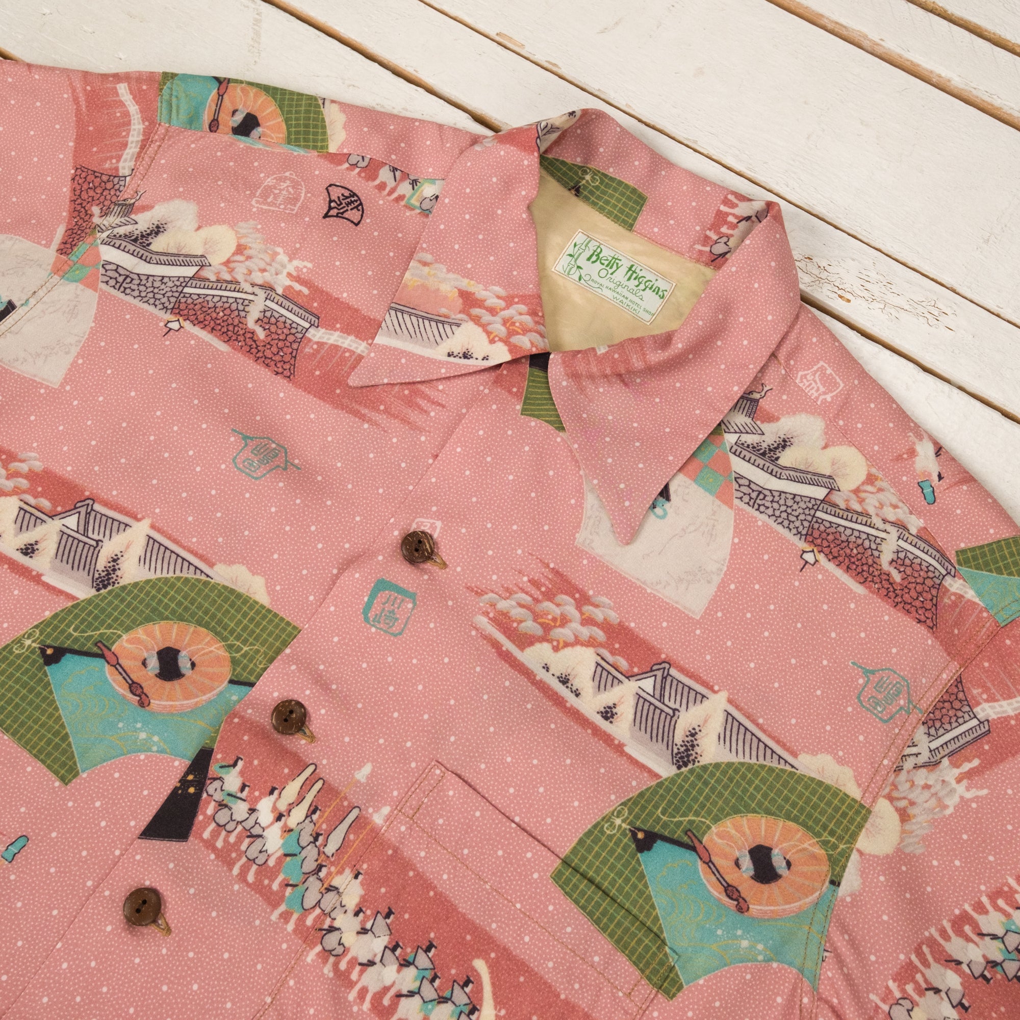 "Sankin Kotai" Special Edition Hawaiihemd Beige