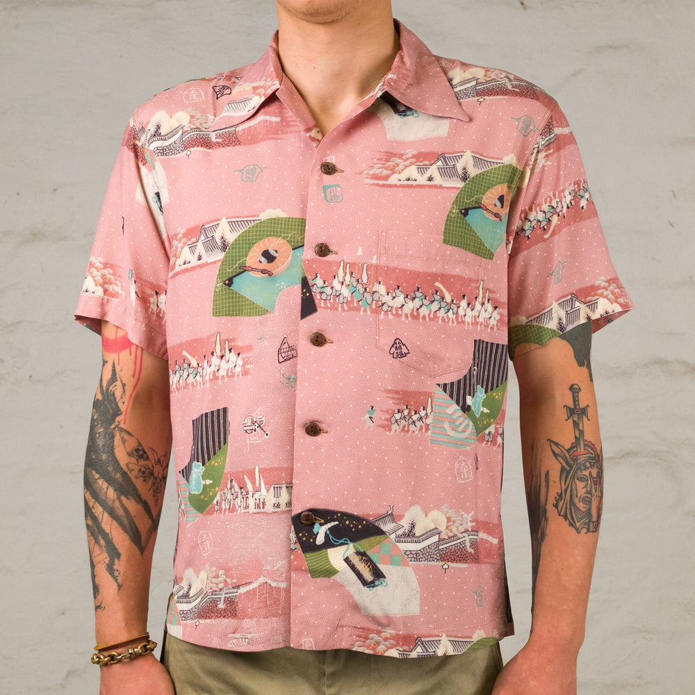 "Sankin Kotai" Special Edition Hawaiihemd Beige