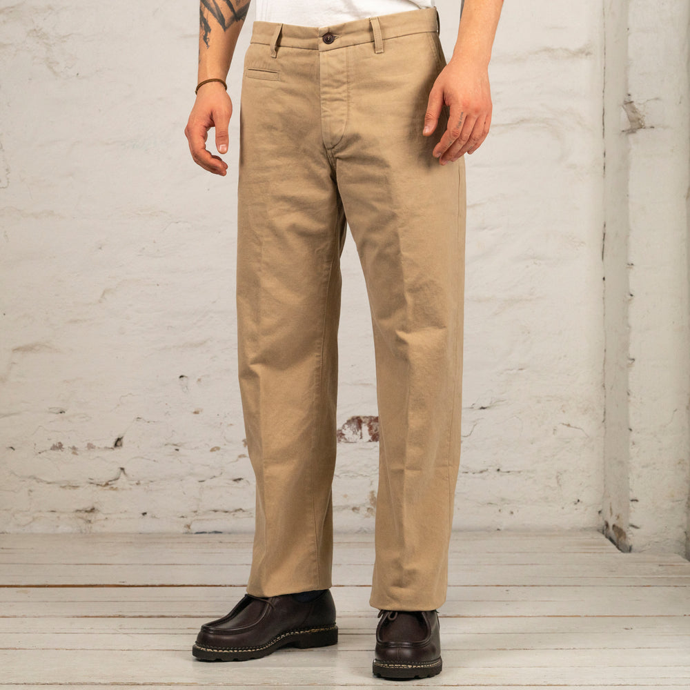 Renzo Loose Chino Gabardine Beige
