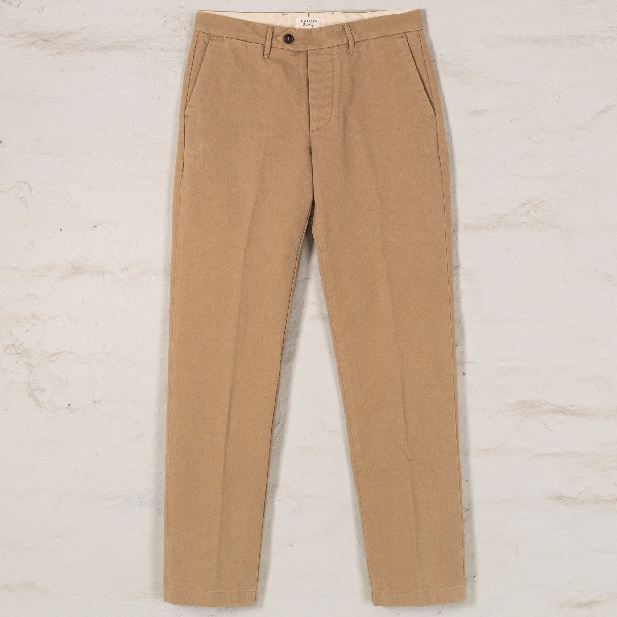 Rodrigo Regular Tapered Chino Gabardine Beige