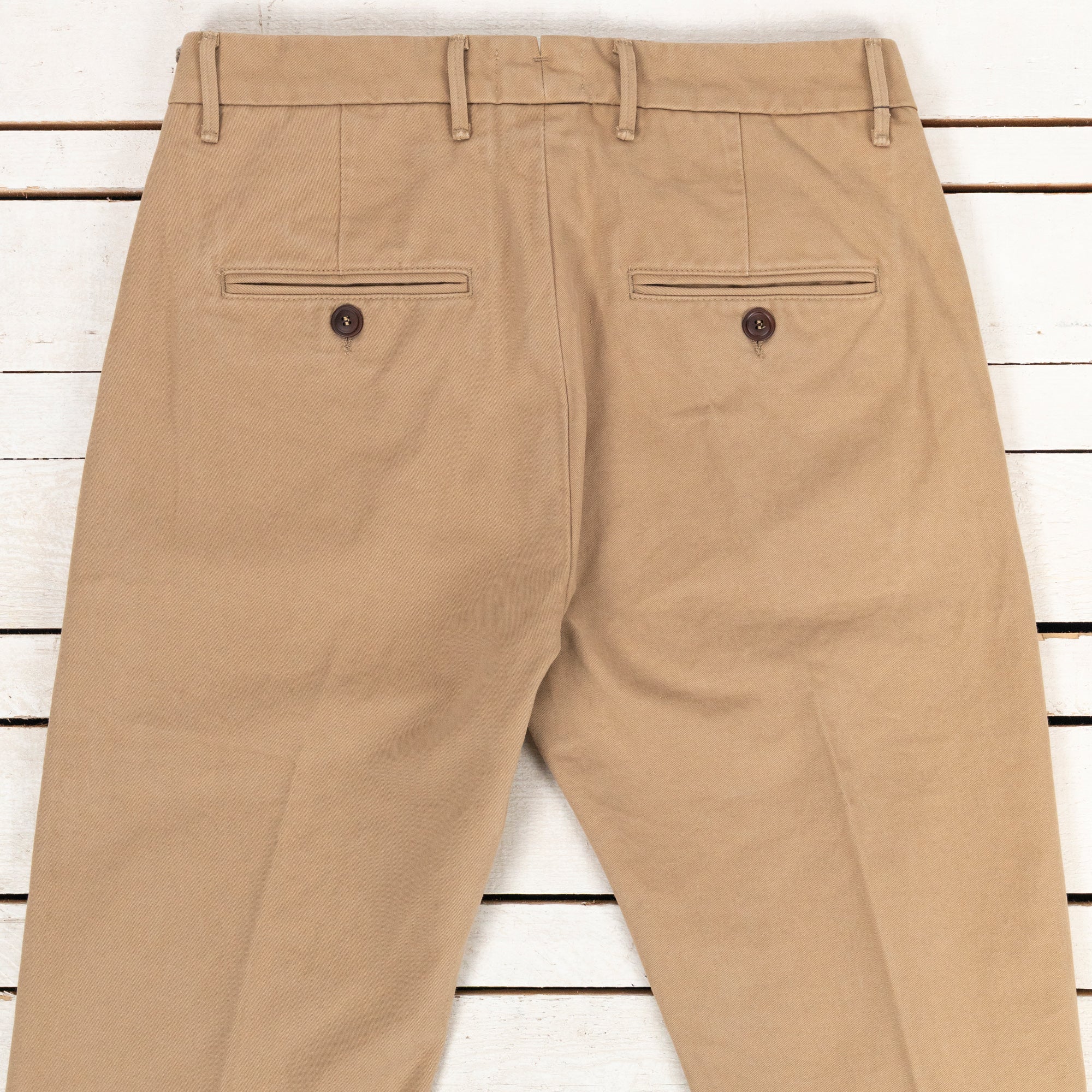 Rodrigo Regular Tapered Chino Gabardine Beige