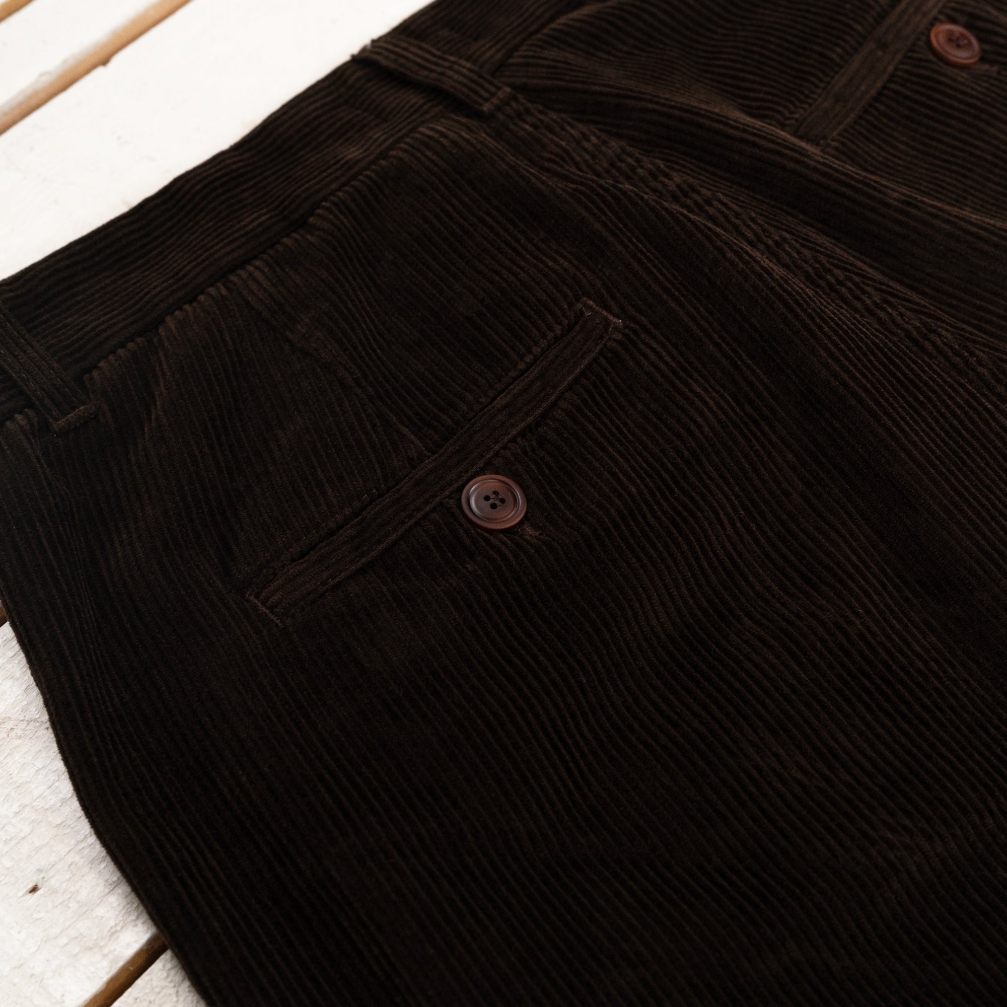 Renzo Loose Chino Corduroy Marrone