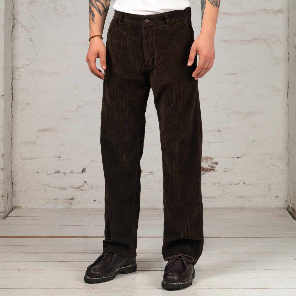 Renzo Loose Chino Corduroy Marrone
