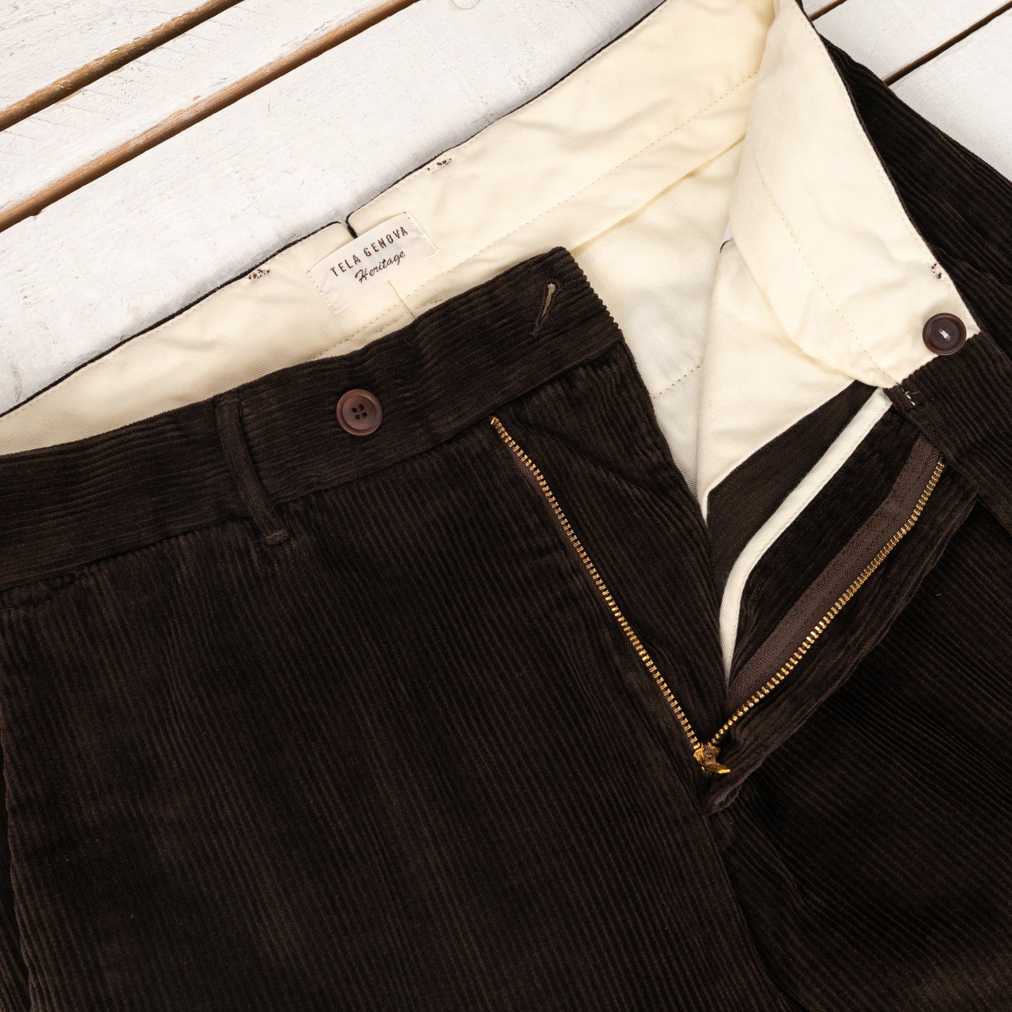 Rodrigo Regular Tapered Chino Corduroy Maroon