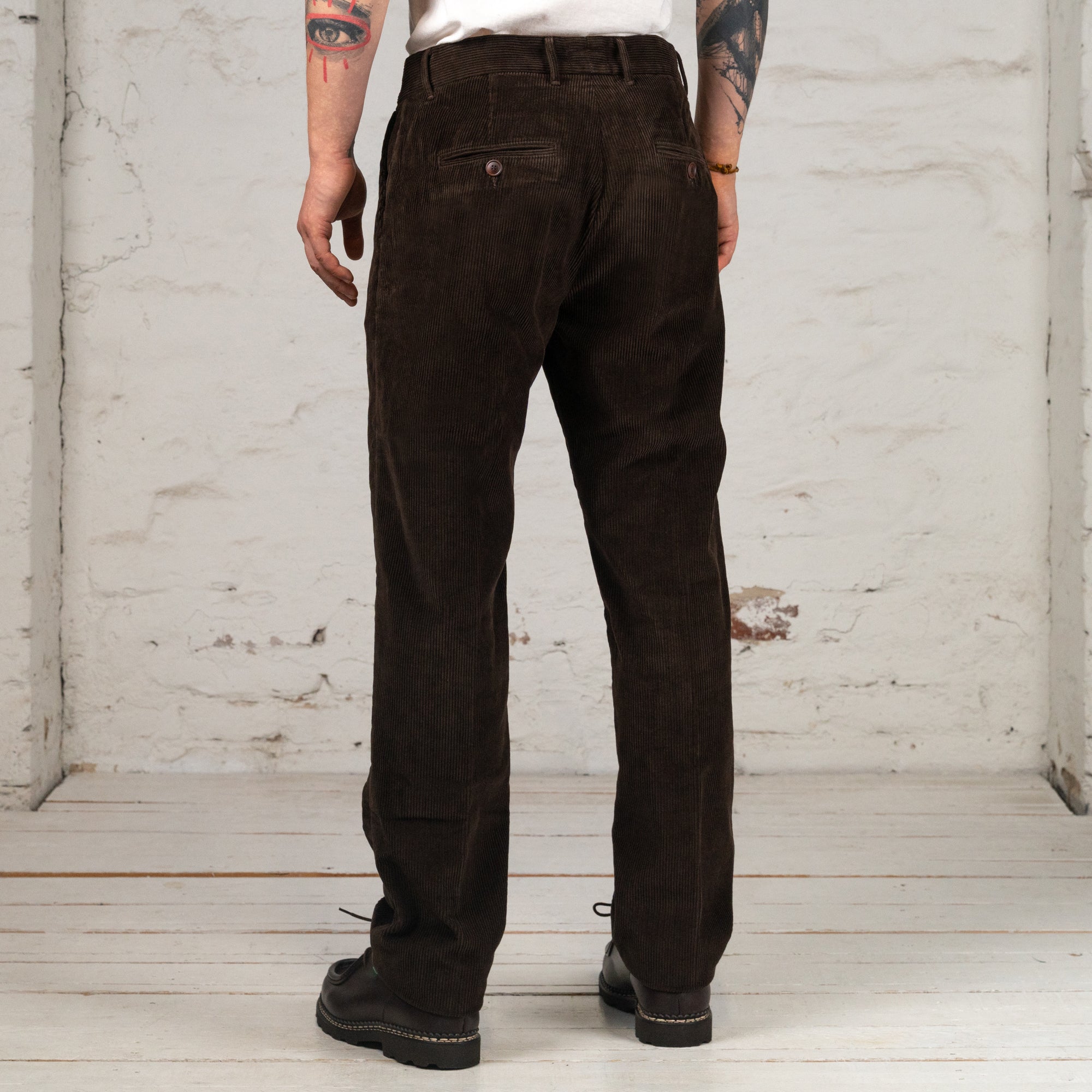 Rodrigo Regular Tapered Chino Corduroy Maroon