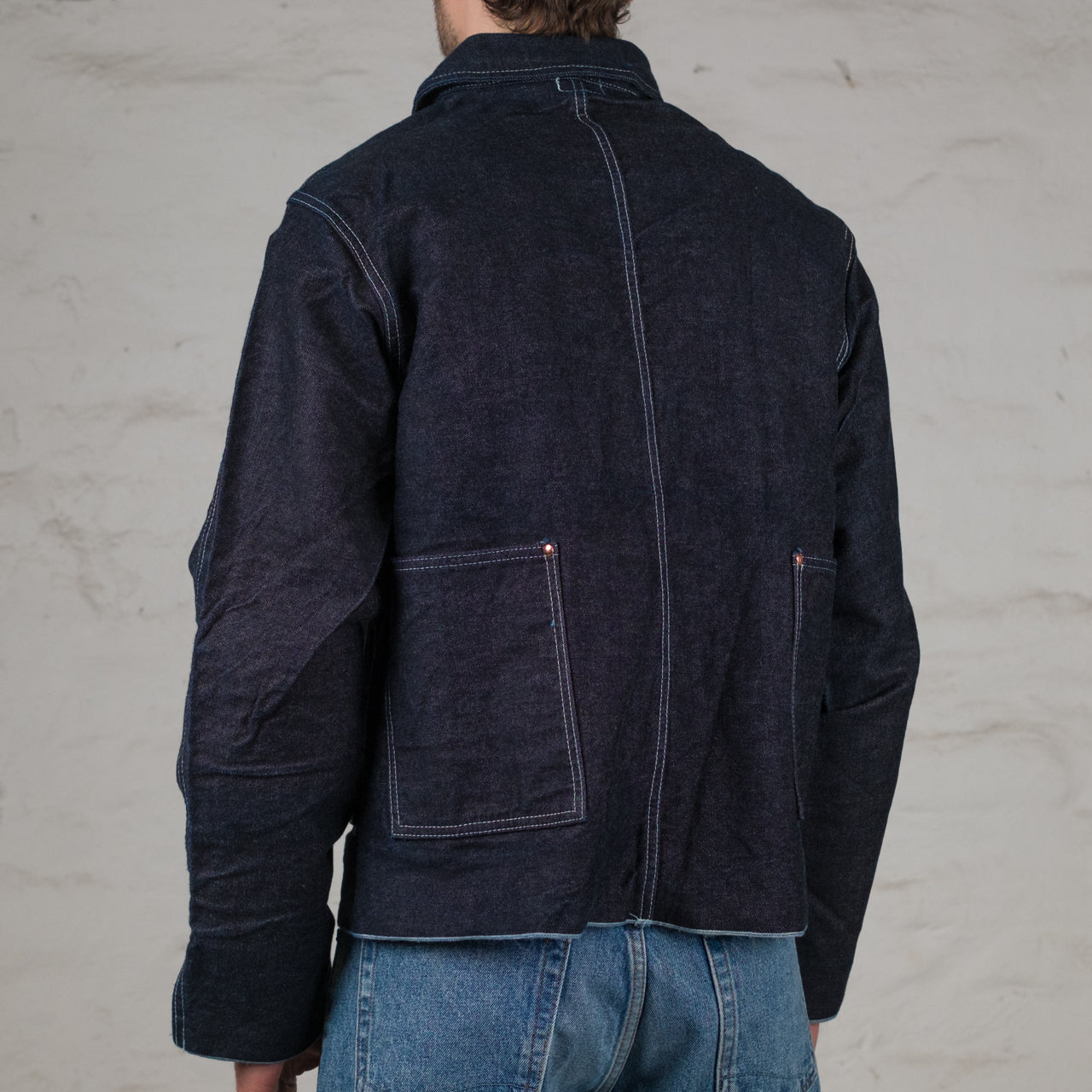 Cross Cut Jeans Jacket Rinsed