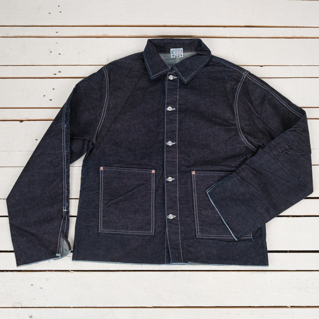 Cross Cut Jeans Jacket Rinsed