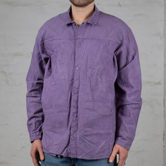Pleat Pocket Shirt Purple Logwood