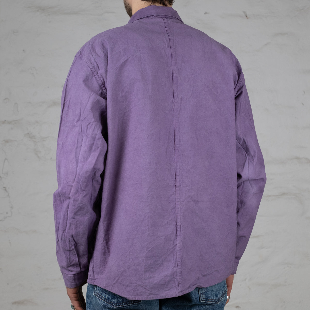 Pleat Pocket Shirt Purple Logwood